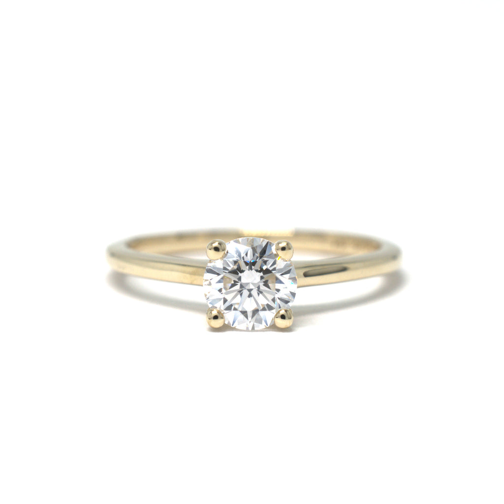 10K Yellow Gold Solitaire with 0.71ct Lab-Grown Round Diamond