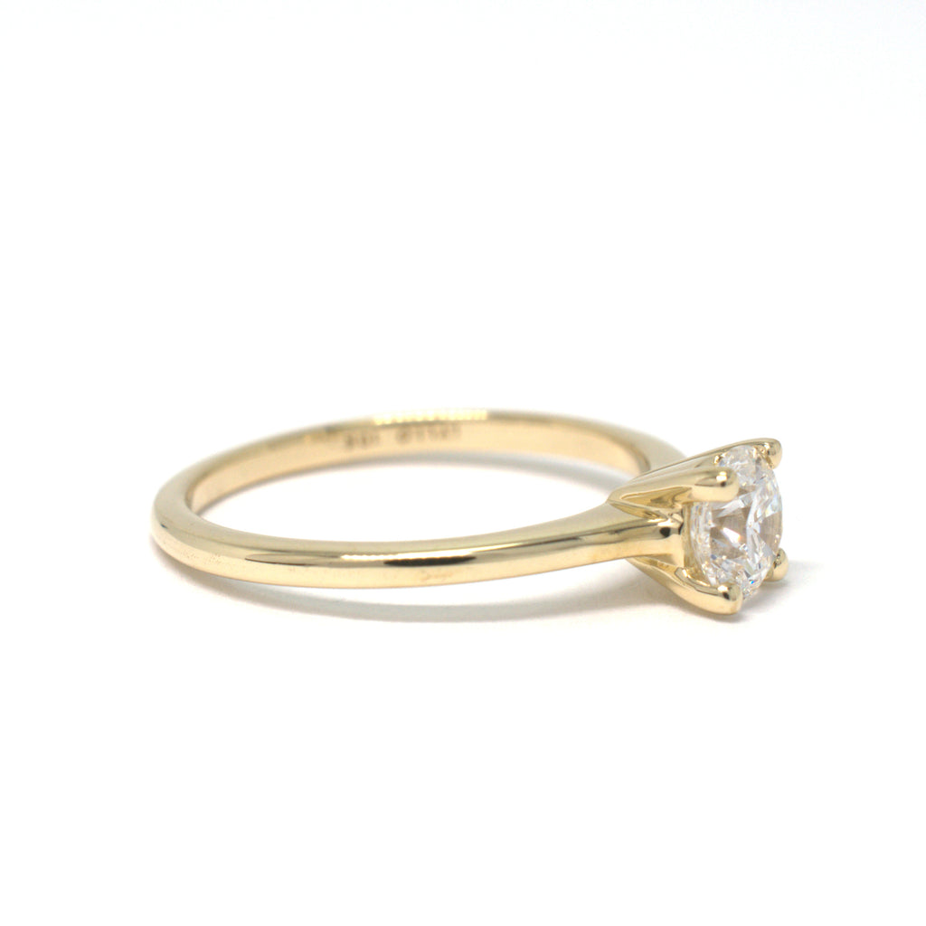 10K Yellow Gold Solitaire with 0.71ct Lab-Grown Round Diamond